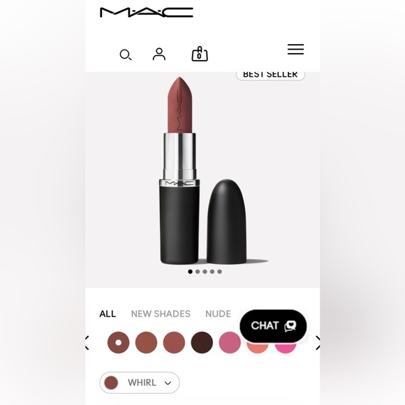 3 MAC Cosmetics mini lipsticks! Velvet Teddy & Whirl Matte Lipstick. You get 3! - Picture 7 of 8